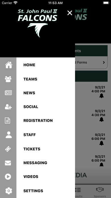 St. John Paul II Athletics Screenshot