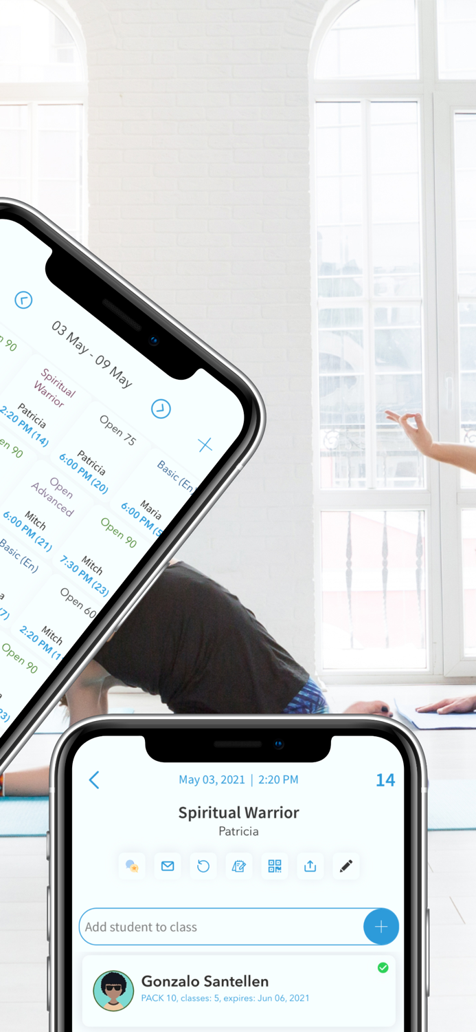 Open Manager. Yoga and Gym