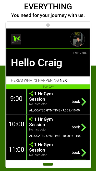 B! Health & Fitness Screenshot