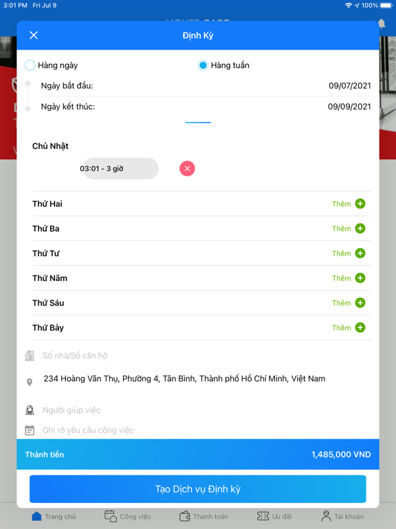 HouseCare iPad screenshot 3 - Lifestyle app