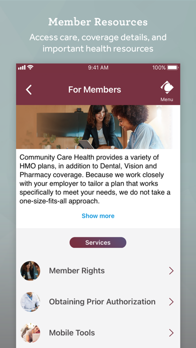 CCH Health Screenshot