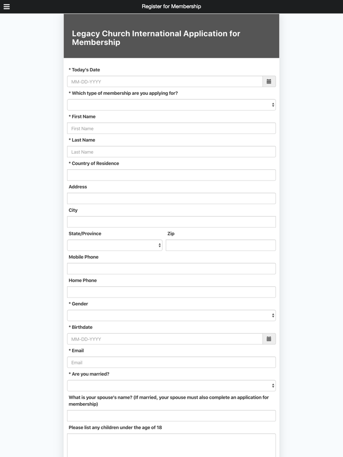 Legacy Church International