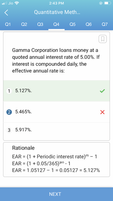 CFA LEVEL 1 CALCULATION PREP Screenshot