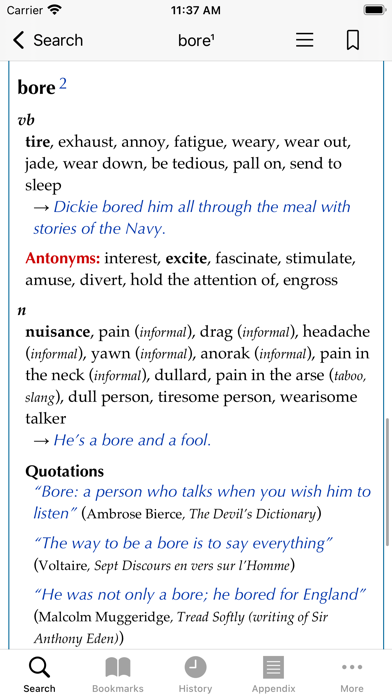 Collins Dictionary+Thesaurus Screenshot