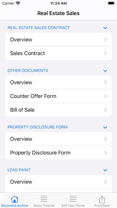Real Estate Sales Screenshot