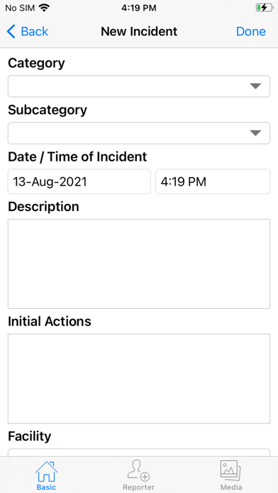 IMEC Incidents Screenshot