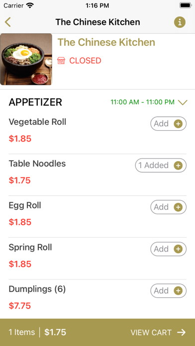 The Chinese Kitchen Screenshot