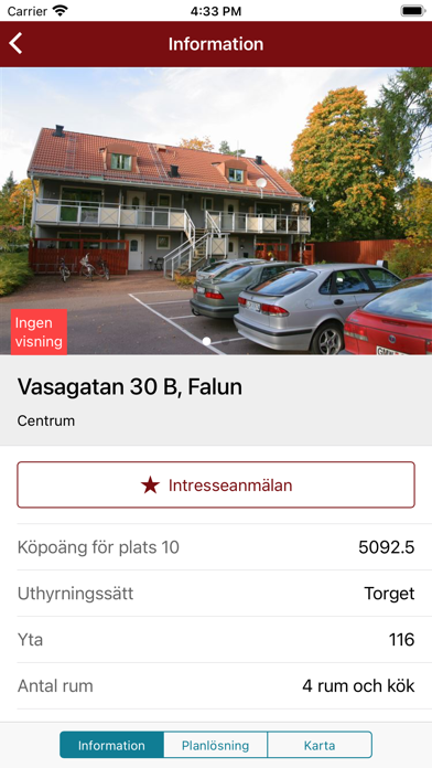 Kopparstaden bostadsapp Screenshot