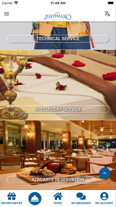 Justiniano Hotels Screenshot