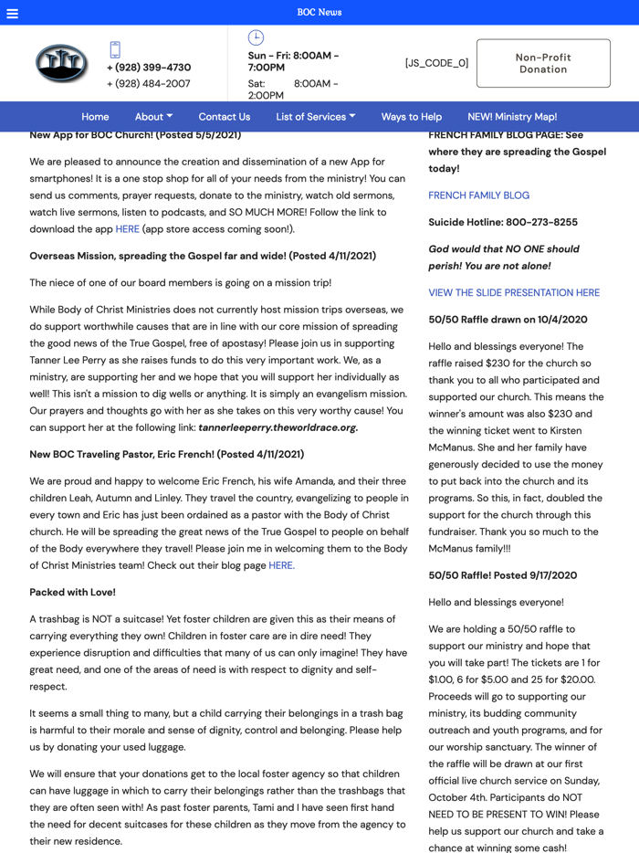 Body of Christ Church CV