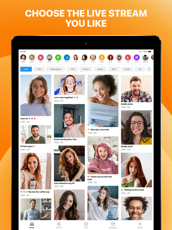 FlirtyMania — free video chat and live broadcast screenshot