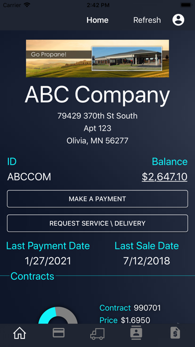 Irvington Gas Company, Inc. Screenshot