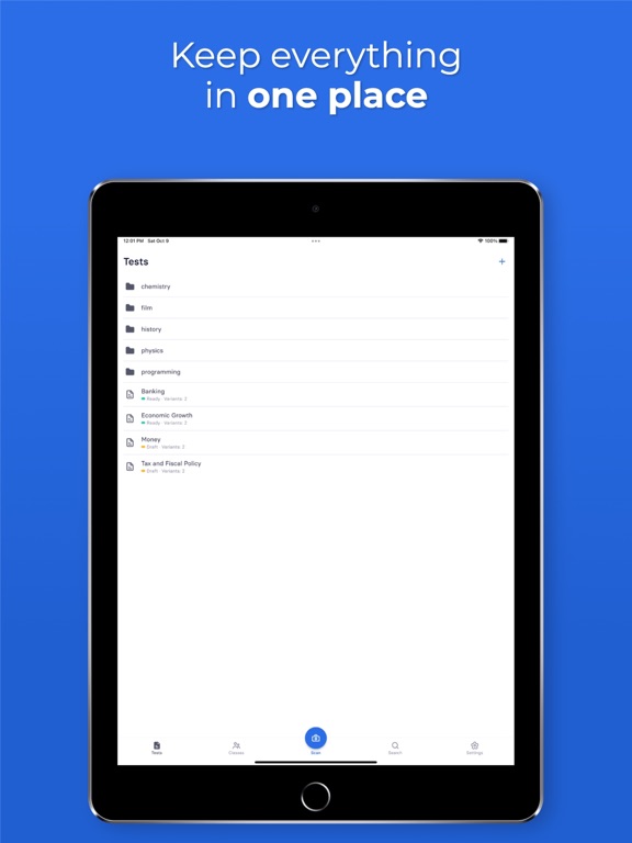 Examica for Teachers iPad screenshot 5 - Education app