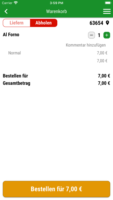 Pizzeria Milano Büdingen Screenshot