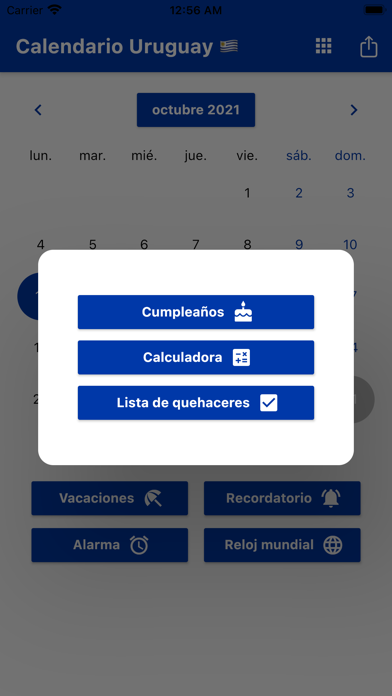 Calendario Uruguay 2024 Screenshot