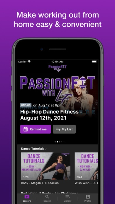 PassionFIT Live Screenshot