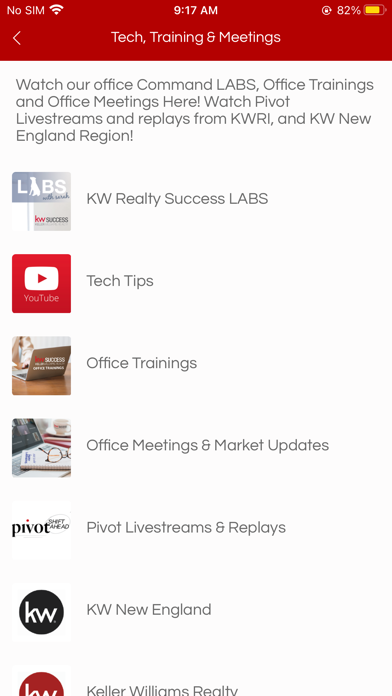 KW Realty Success Screenshot