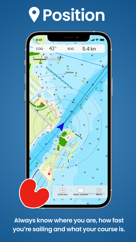 #1. Vaarkaart Friese Meren (iOS) โดย: Stentec Software