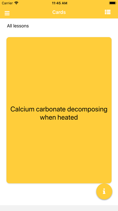 Chemistry Flashcards Screenshot