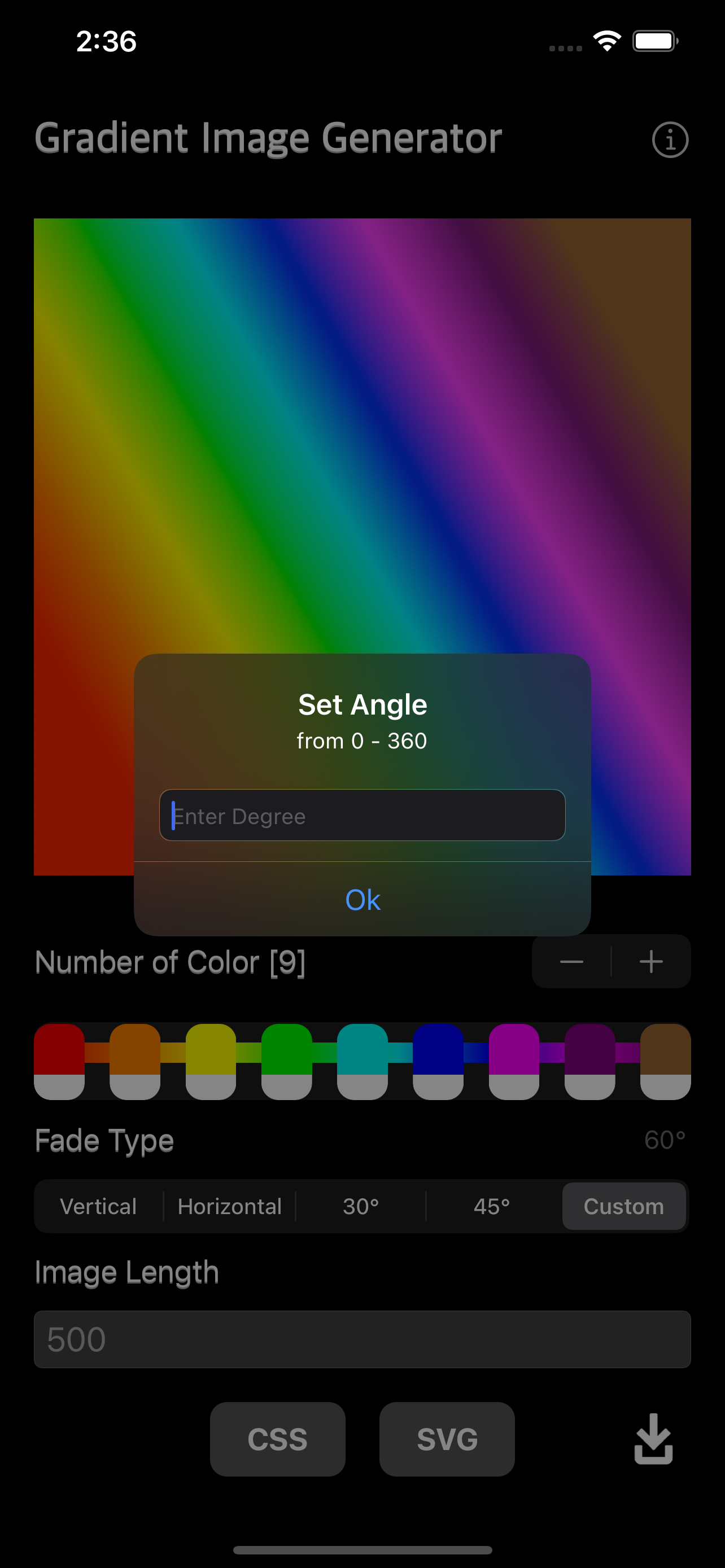 Gradient Image Generator