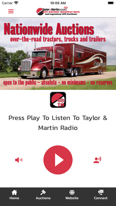Taylor & Martin Radio Screenshot