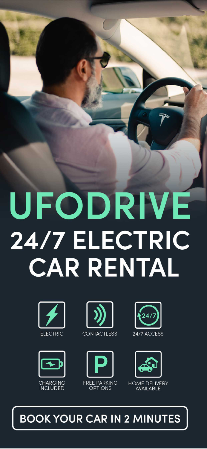 UFODRIVE 24-7 EV Car Rental