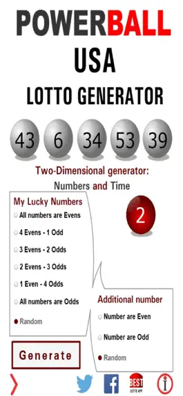 Game screenshot Powerball USA Lotto Generator hack
