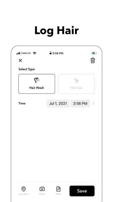 HairTrack: Log Your Hair Screenshot