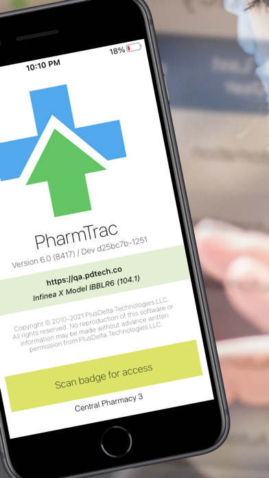 PharmTrac Mobile Client Screenshot