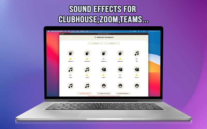 Screenshot #1 pour Moderator Soundboard