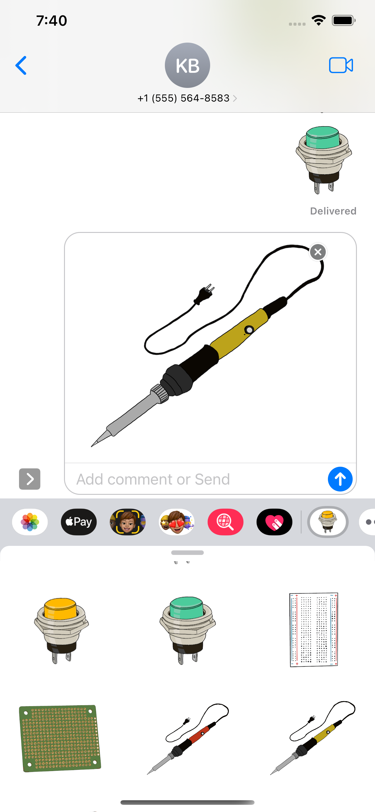 electronic stickers