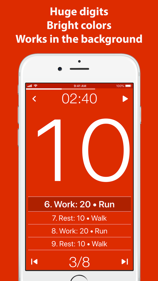 #2. Tabata Timer: Interval Timer. (iOS) 由: Oleksandr Serhiienko