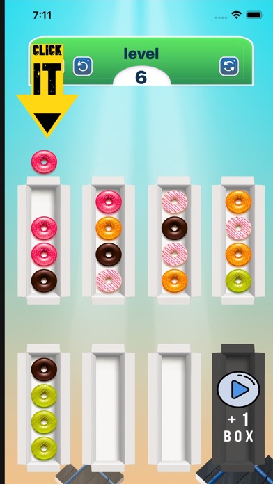 Donut Puzzle Sorting Game Screenshot