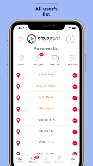 Group Travel Videos Screenshot