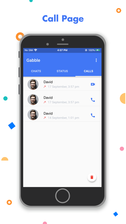 #8. Gabble-Chat & Video Calls (iOS) 由: Trioangle Minds Technologies Private Limited