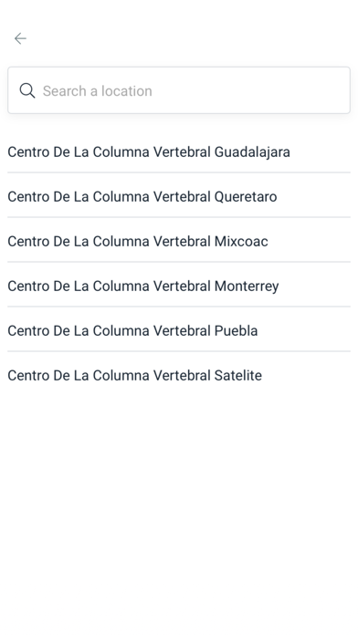 Centro de la Columna Vertebral Screenshot