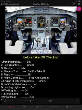 Captura de Pantalla 2 ATR 72 Simulator Checklist iphone