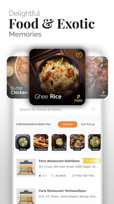 Paris Restaurant Screenshot