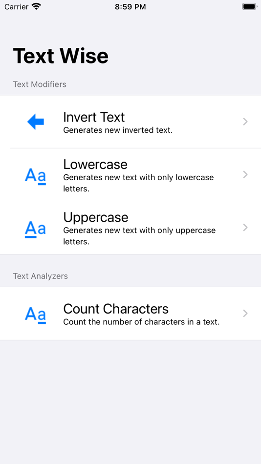 #1. Text Wise (iOS) By: Rafael Valer