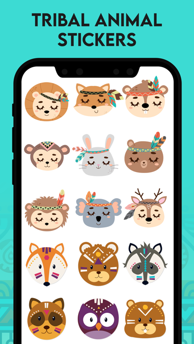 Screenshot #3 pour Tribal Animals Stickers