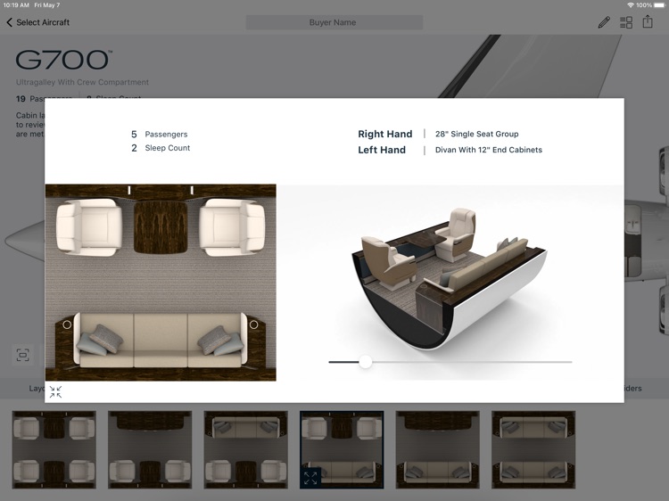 Gulfstream Cabin Layout screenshot-3