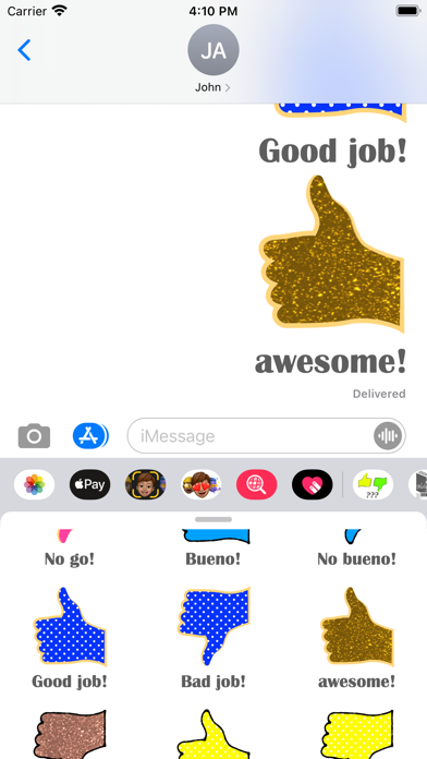 thumbs up down stickers Screenshot