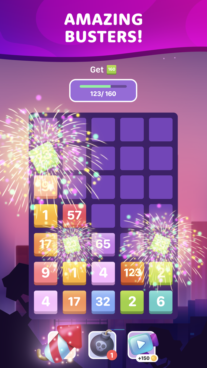 Blocks Merge Go — Number Game