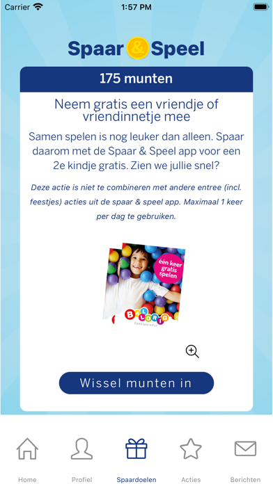 Ballorig Spaar en Speel App Screenshot