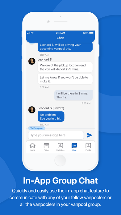 HCS Vanpool Screenshot