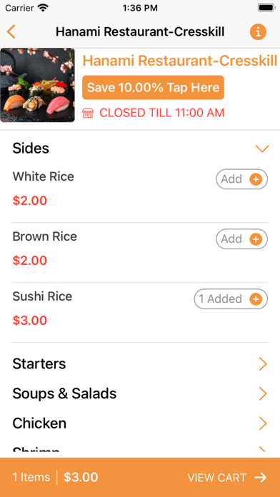 Hanami Restaurant Screenshot