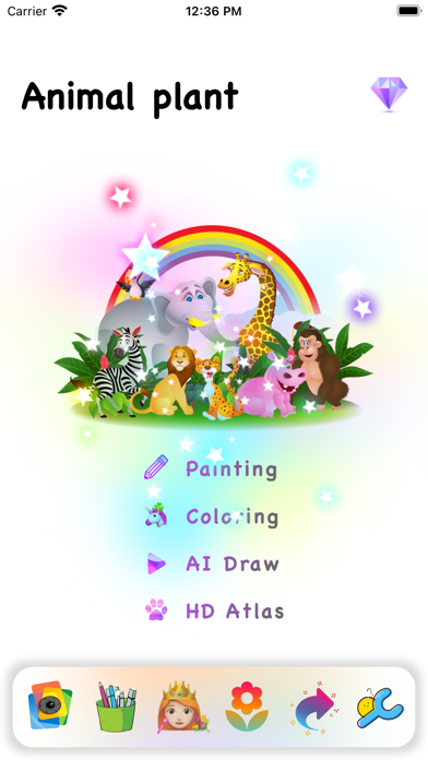 Animals Coloring and paintingのおすすめ画像1