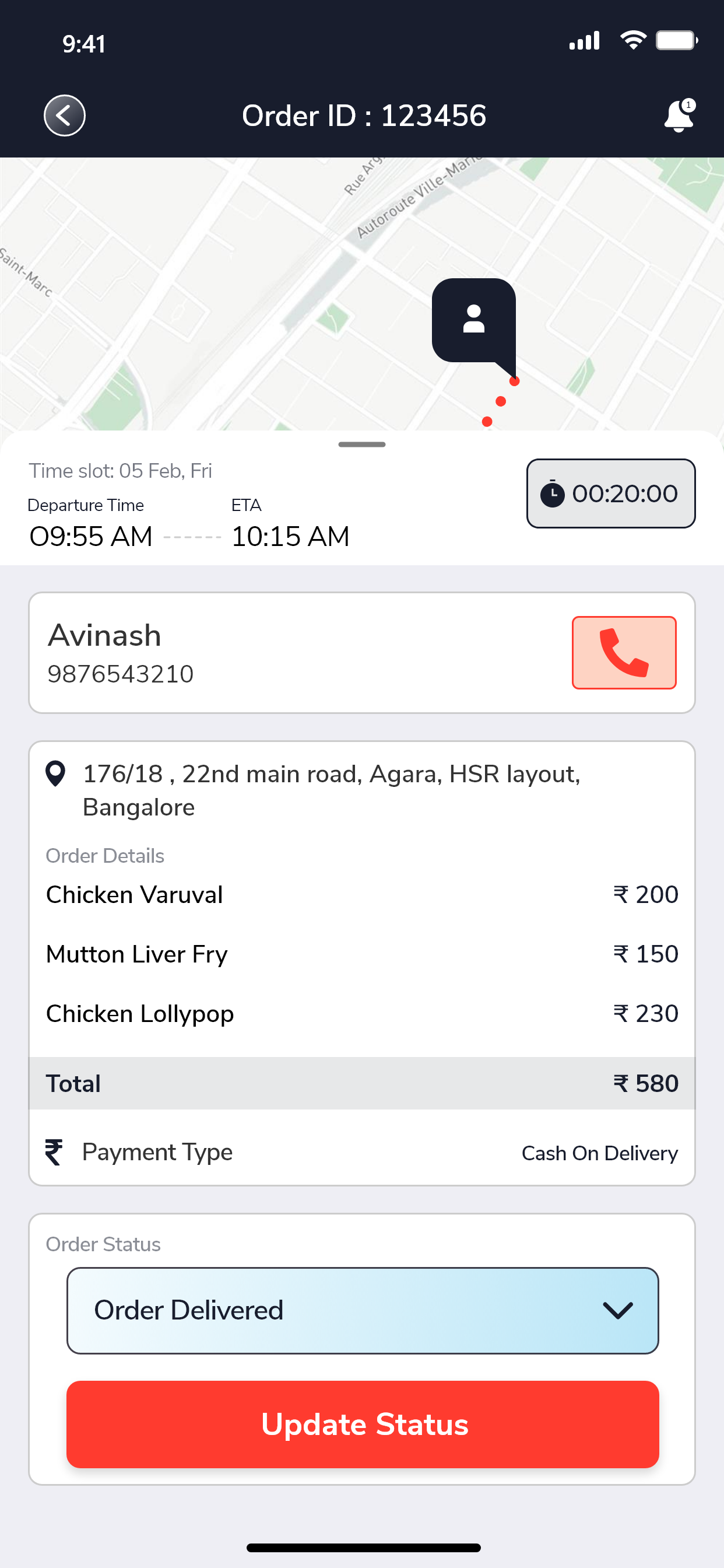 SAAS FOOD SHIPPING APP