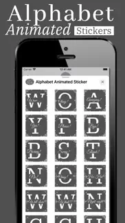 alphabet animated sticker iphone screenshot 3
