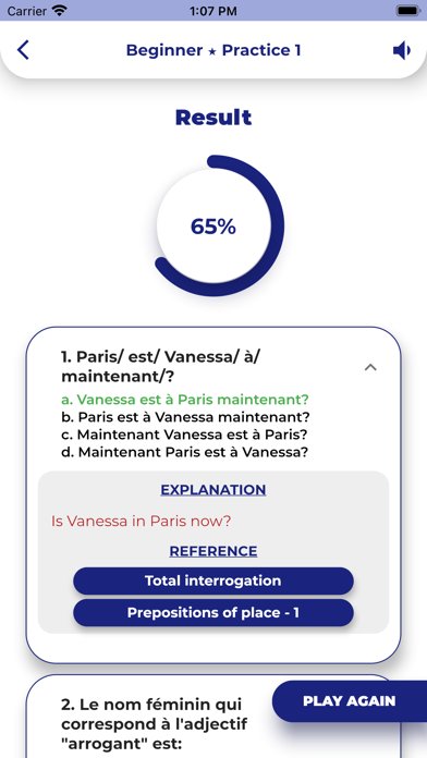 Screenshot #3 pour PORO - Grammaire Française